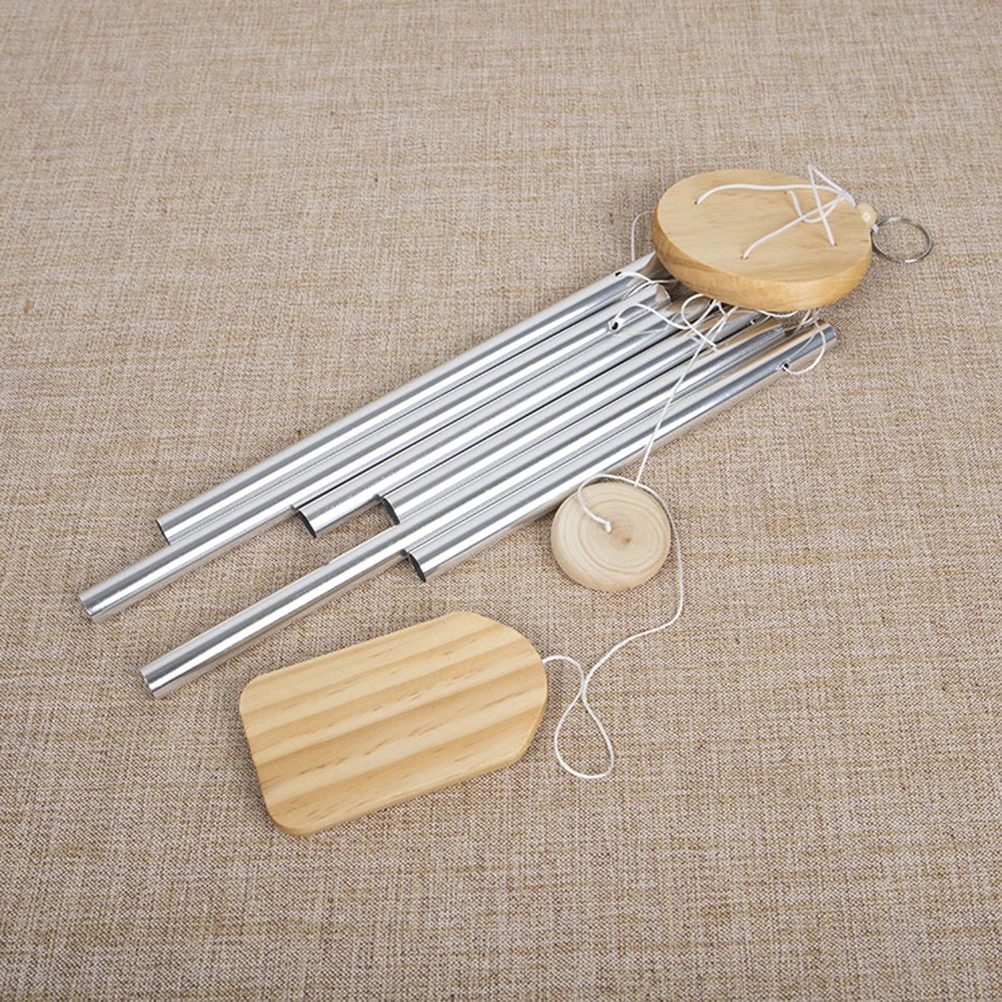 

Small Wind Chime Bamboo Metal Tube Door Hanging Decoration Bells Ornament Household Garden Bedroom Balcony Pathway Sound
