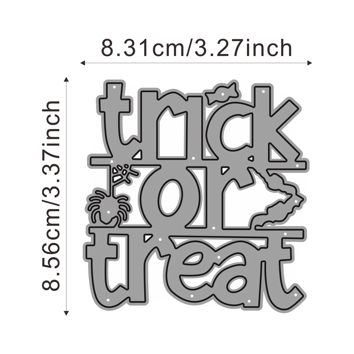 Panalisacraft Trick or Treat Cutting Dies Stencils for DIY Scrapbooking/album Decorative Embossing DIY Paper Cards