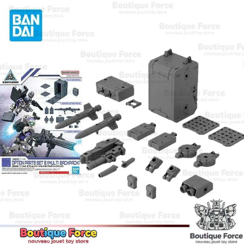 

Bandai Naruto Shippuden Action Figure 30MM 1/144 Scale Anime Model Toy with Optional Parts Backpack Assembly Kit Collectible