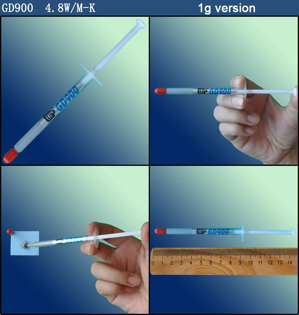 New 7g 15g 30g GD900 GD007 Heatsink Compound Thermal Conductive Grease Silicone Thermal Paste For PC/CPU/GPU/LED/VGA