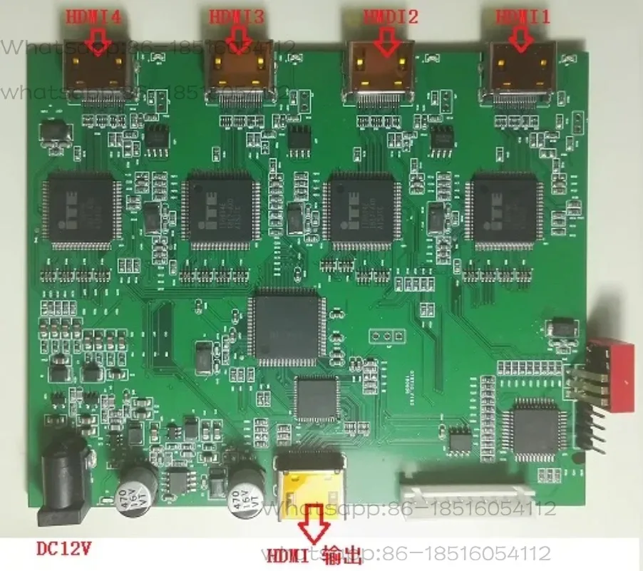

Индивидуальный разделитель экрана HDMI 4, разделитель экрана 4 в одном выходе
