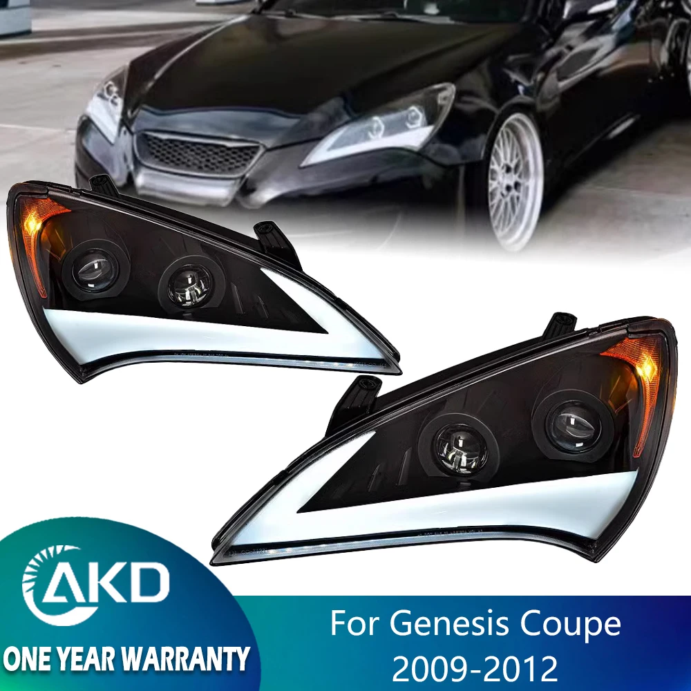 Headlight For Genesis Coupe LED 2009-2012 Head Lamp Car Styling DRL Signal Projector Lens Auto Accessories Front Ligh