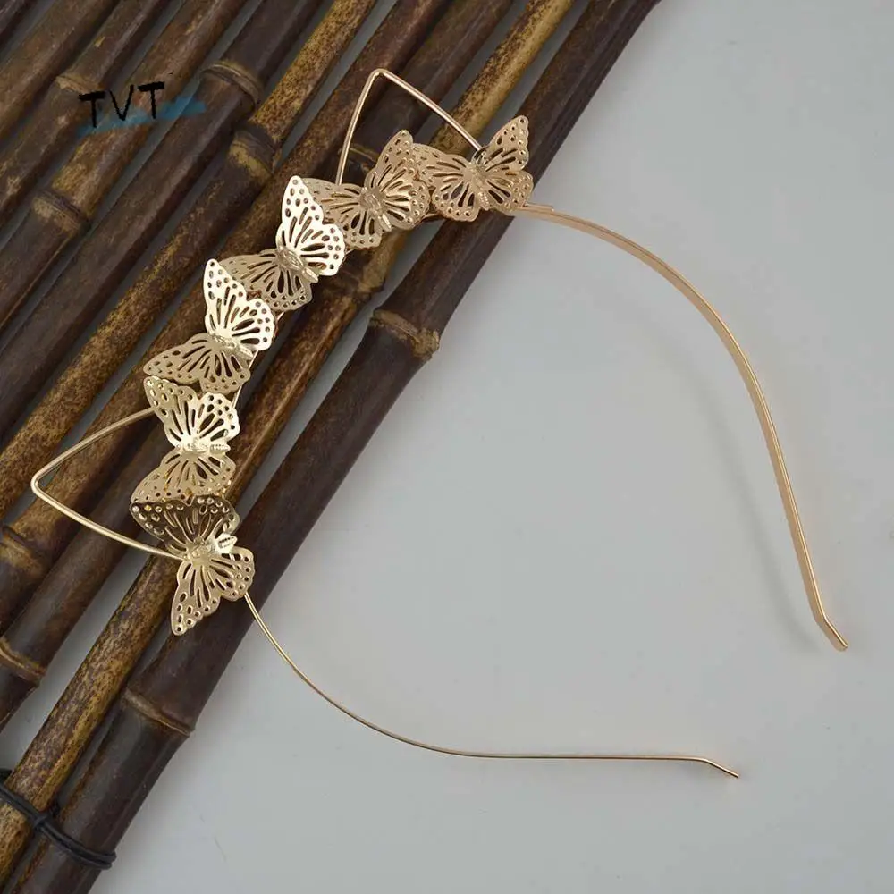 

Bride Wedding Party Girl Women Alloy Jewelry Cat Ear Tiara Hairband Hair Hoop Headband