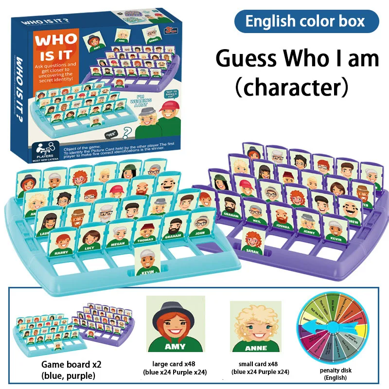 Family Guessing Games Guess Who Am I Classic Board Game Toys Memory Training Parent Child Leisure Time Party Indoor Games