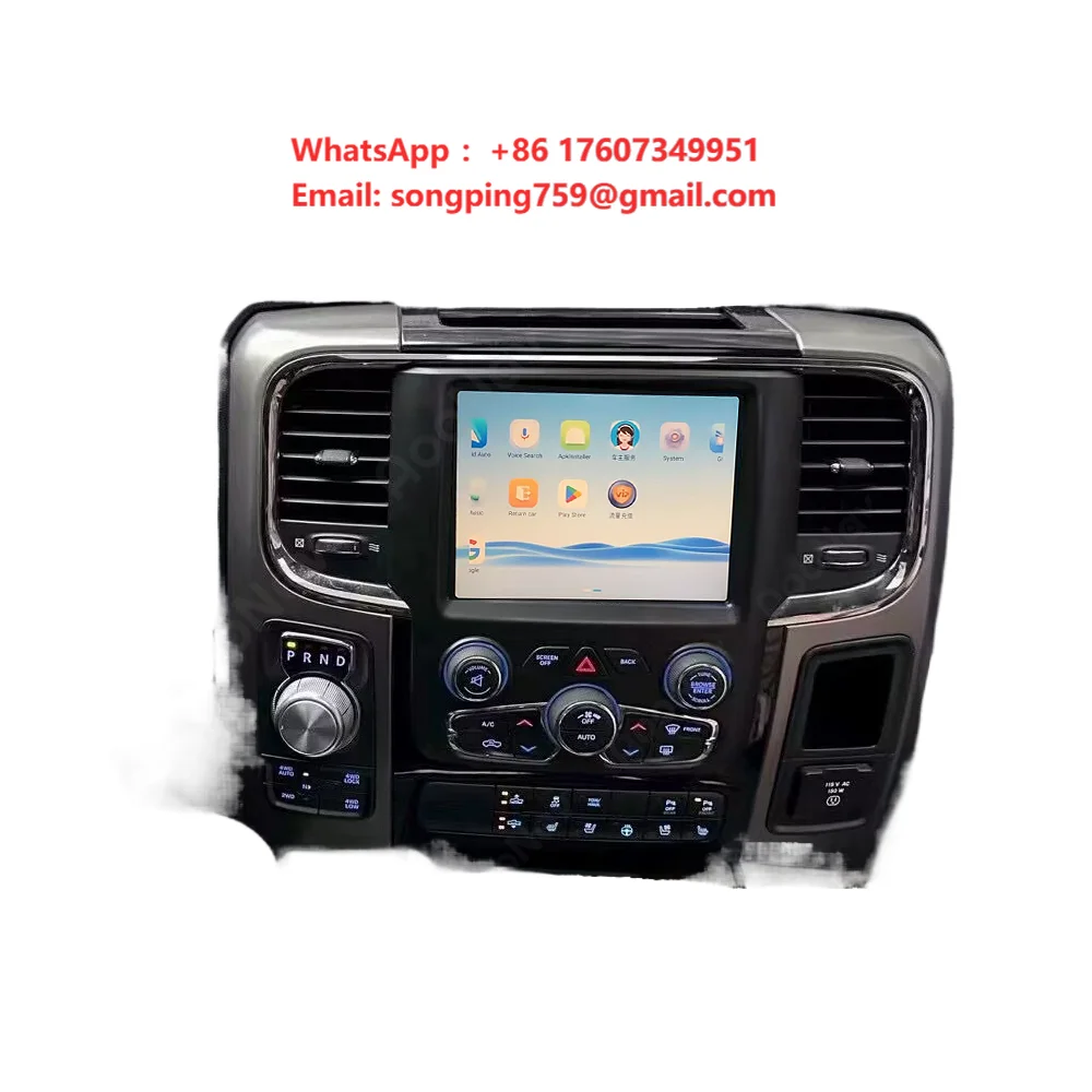 (bssy)Linux System Mirror Link Box for Dodge Ram 2013-2018 Wireless CarPlay OEM Screen Upgrade Car Radio Adapter