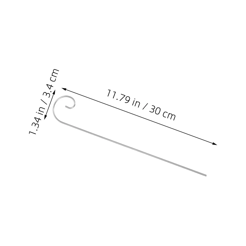 30Pcs Outdoor Shepherd Hooks Garden Plant Label Holders Metal Flower Decorative Stakes Tall Garden Markers for Plant Signs