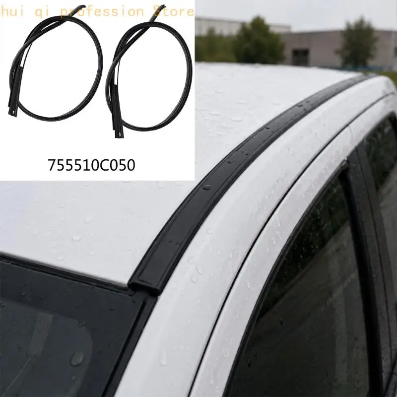 75551-0C050 75552-0C050 Dachleisten-Dichtungspaar für Doppelkabine 2007-2020, Reparatursatz für die linke und rechte Dachseite in Schwarz H8WE – Detail 5