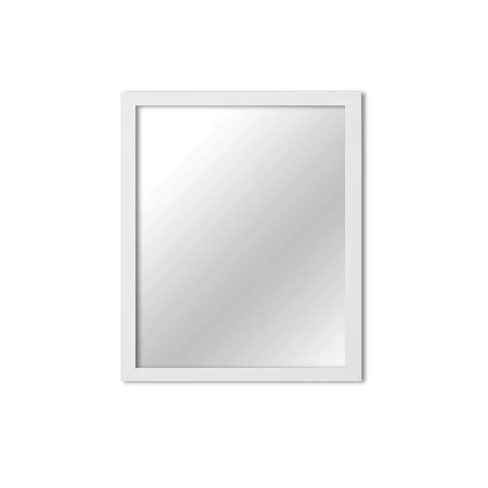 

London Rectangular White Framed Mirror, 11"" X 14"" (Mi-100_Wh_11X14)