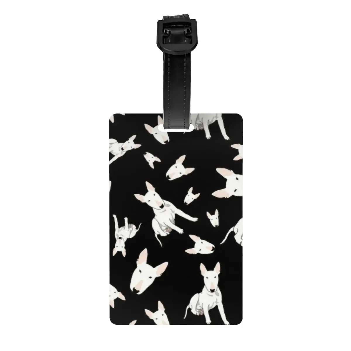 David The Bull Terrier Dog Luggage Tags for Suitcases Fashion Animal Baggage  Privacy Cover ID Label