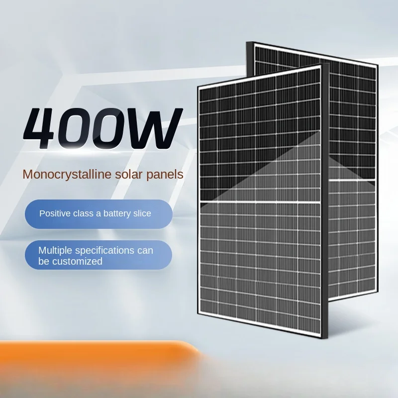 400W Monocrystalline Silicon Half-Piece Module Photovoltaic Cell Charging Generation Efficient Power Station off-Grid System