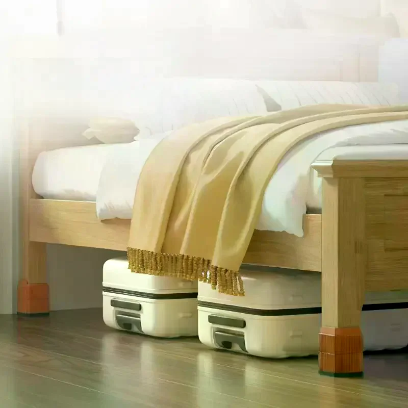 4Pcs Non-Slip Quiet & Moisture-Proof Height Extenders Multi-Purpose Round Furniture Risers For Beds Sofas And Tables