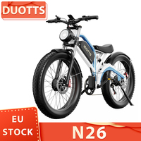 DUOTTS N26 Electric Bike 750W*2 Motors 55km/h Max Speed 26*4.0 inch Fat Tires 48V 20Ah Battery 120-150km Range 200kg Max Load