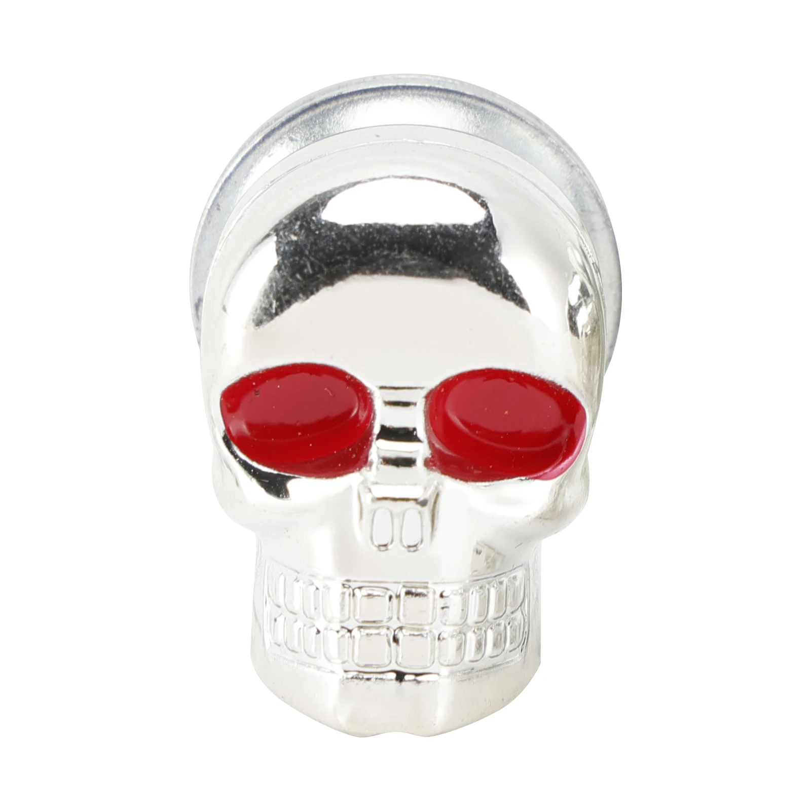 Topteng M6 البلاستيك مخصص جمجمة رأس إطار لوحة ترخيص مسامير البراغي الأجهزة الفضة X2 #5