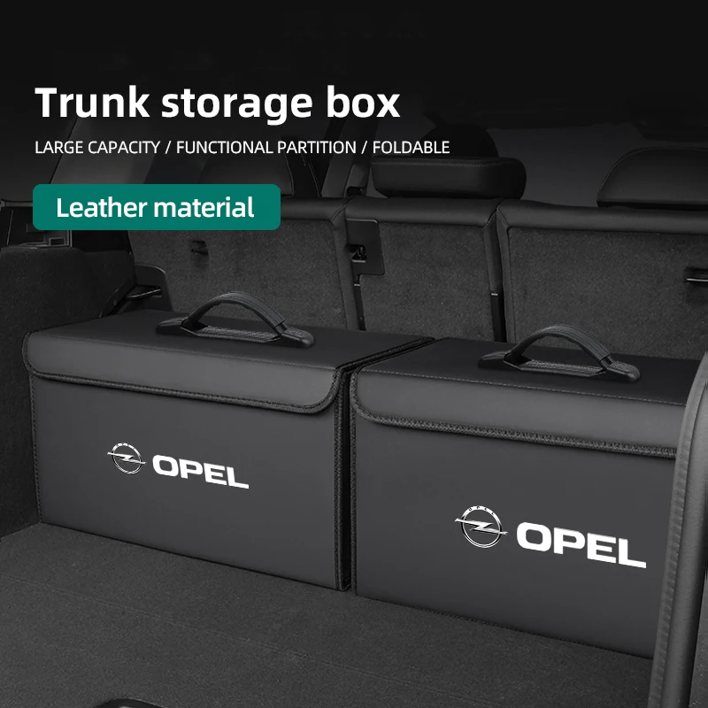 

Car Trunk Organizer Box Large Capacity Storage Bag Auto Tools For Opel Astra Grandland Corsa Mokka Frontera Insignia Zafira Viva