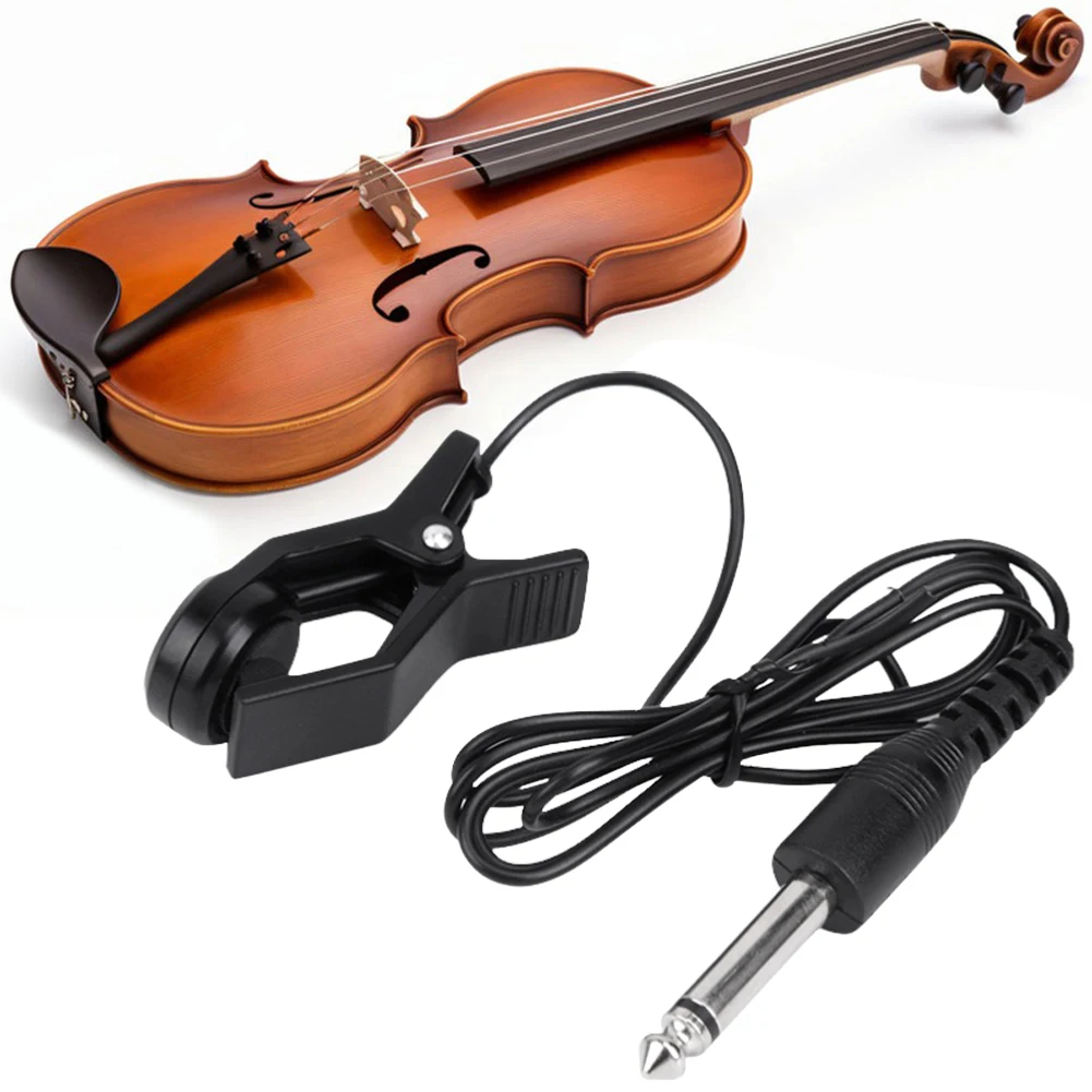 كليب على لاقط الغيتار الصوتية لاقط 6.35 مللي متر الغيتار لاقط موالف مكبر للصوت العالمي لسلسلة أداة الكمان القيثارة