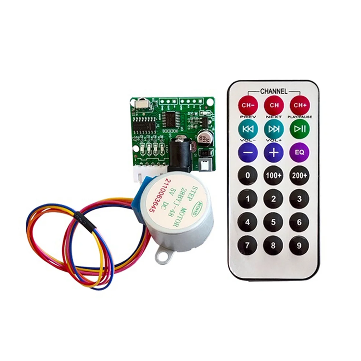 赤外線リモコンステッピングモータードライバーボード、28byj48、dc 5v、uln2003、diy、x64a