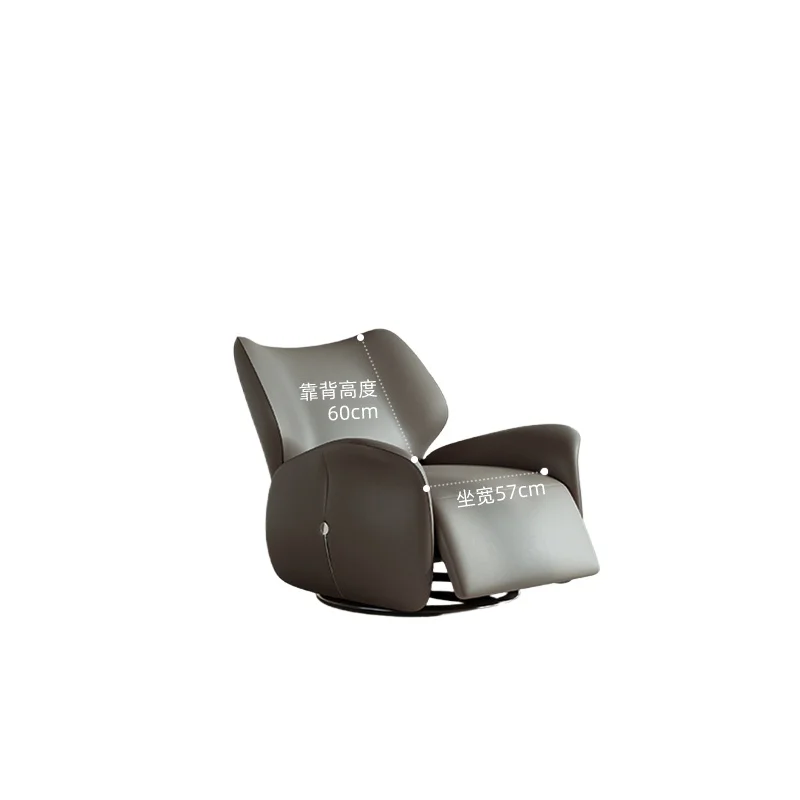 

Single sofa living room Italian minimalist high-end light luxury leisure chair electric multi-function