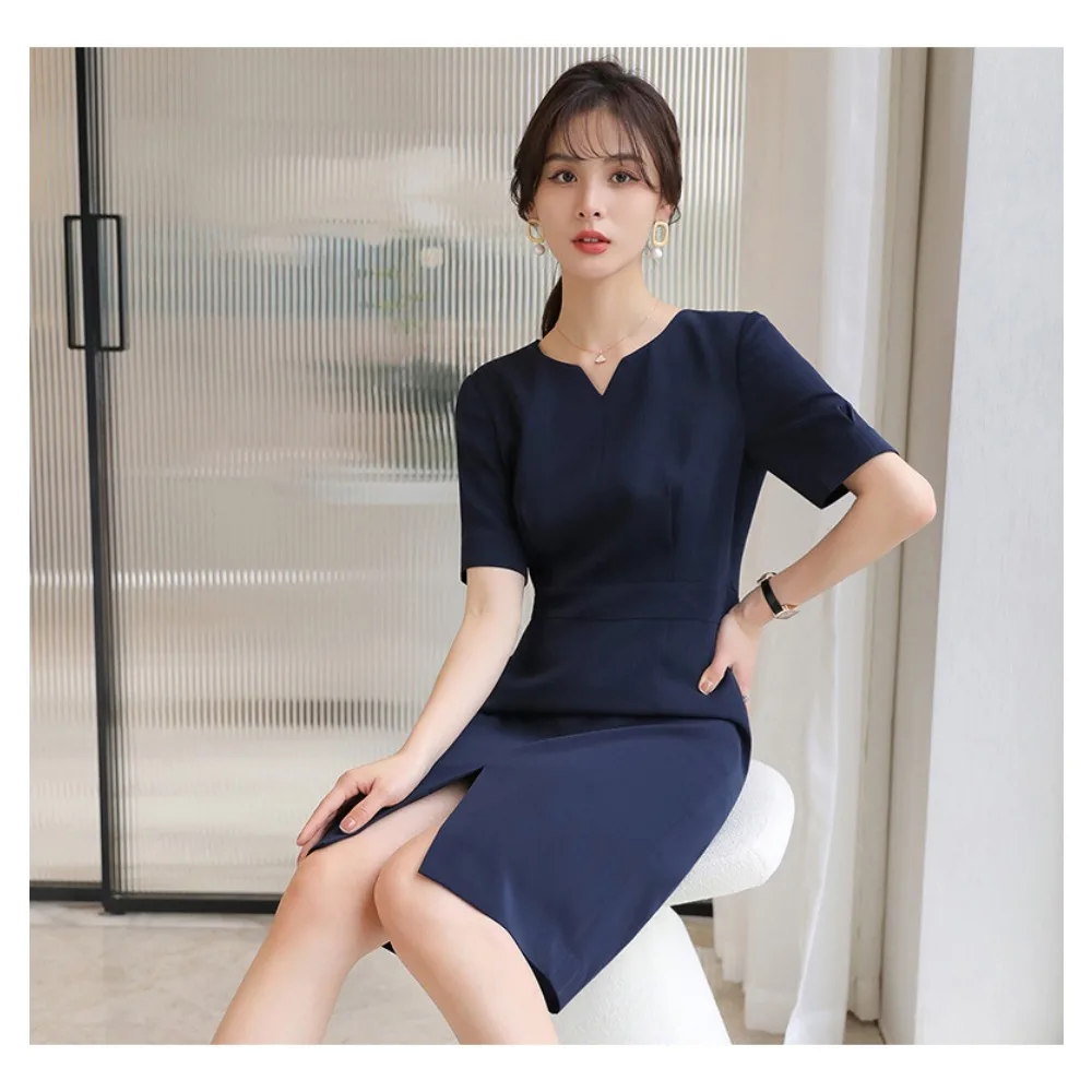 

Dress Goddess Style New Style Fashionable Temperament Slim Beauty Salon Sales Department Hotel Formal Work Clothes
