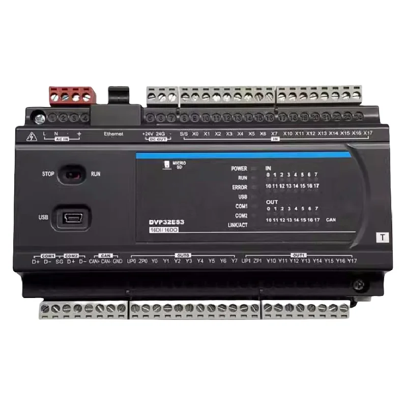 

Brand New Original DVP-32ES3 Programmable Controller DVP-ES Series 32 Point Host PLC CPU Module DVP32ES300T
