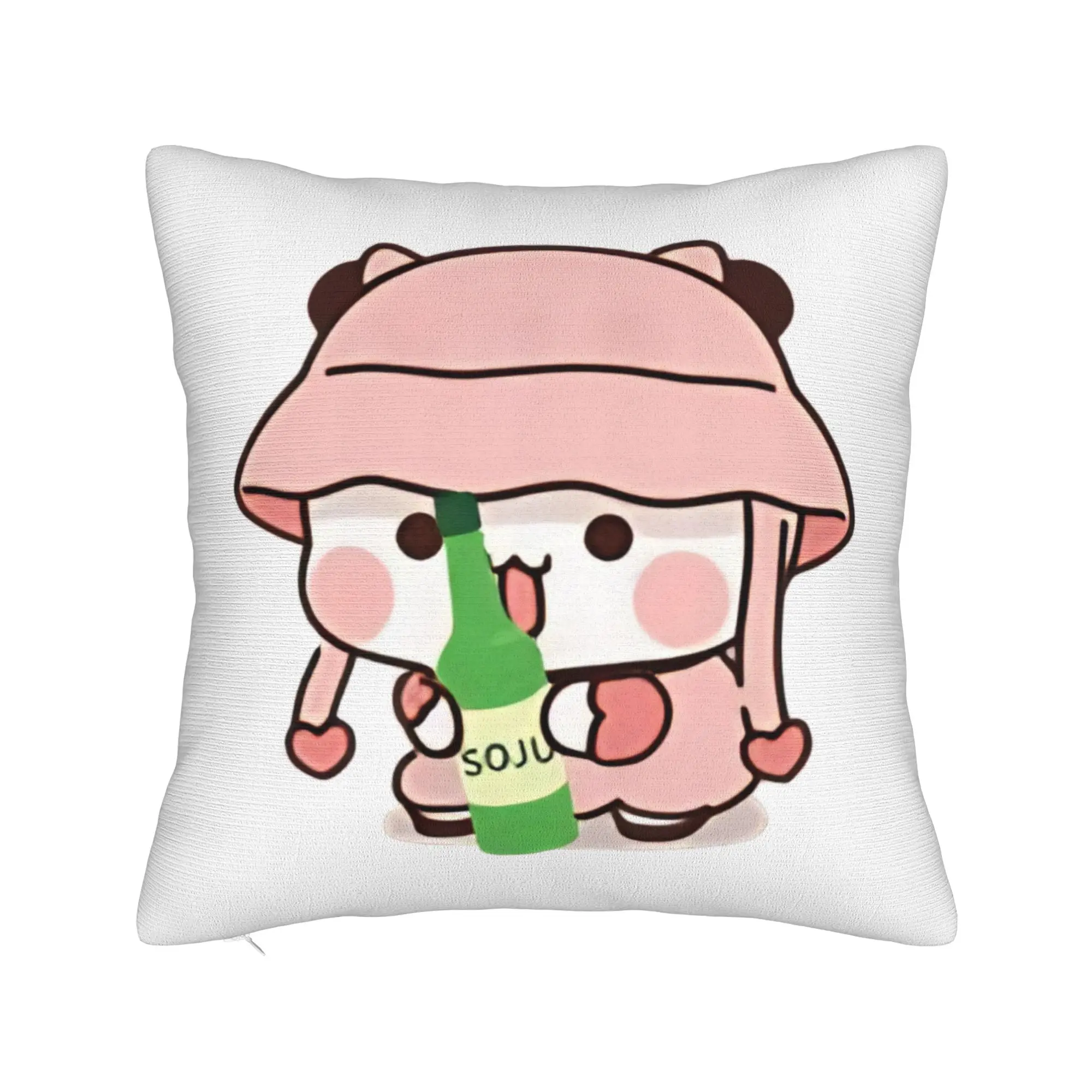 Have A Drink Bubu Version Pillow Case  Custom Pillow Cover Fashion Cushion Cover For Sofa Home Decoration