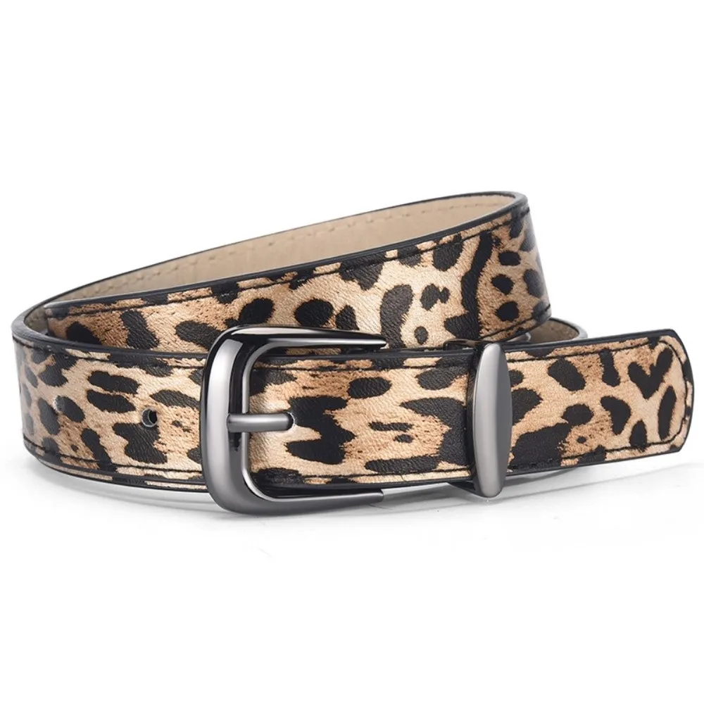 

Trendy Pin Buckle Suede Leather Belt Casual Luxury Design Business Waist Belt Retro Waistband For Women