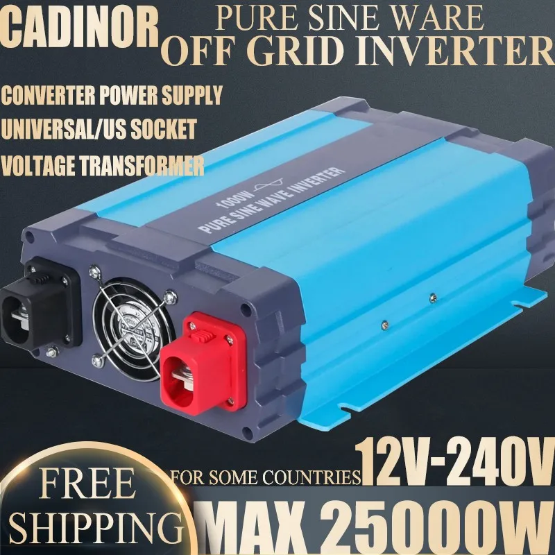 Pure Sine Wave Inverter DC 12v To AC220V 20000W 15000W 10000W Voltage Transformer Power Converter Solar Inverter