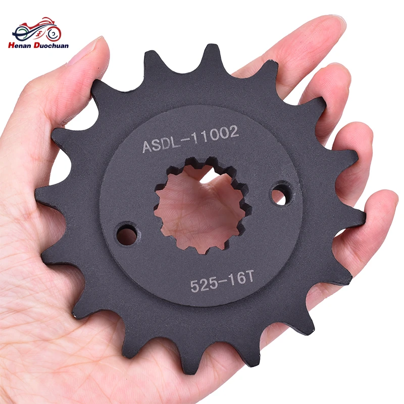 525 16T Motorcycle Chain Front Sprocket For Honda Road NT400 NV400 600 VLX400 600 VT600 NT650 NTV650 XRV650