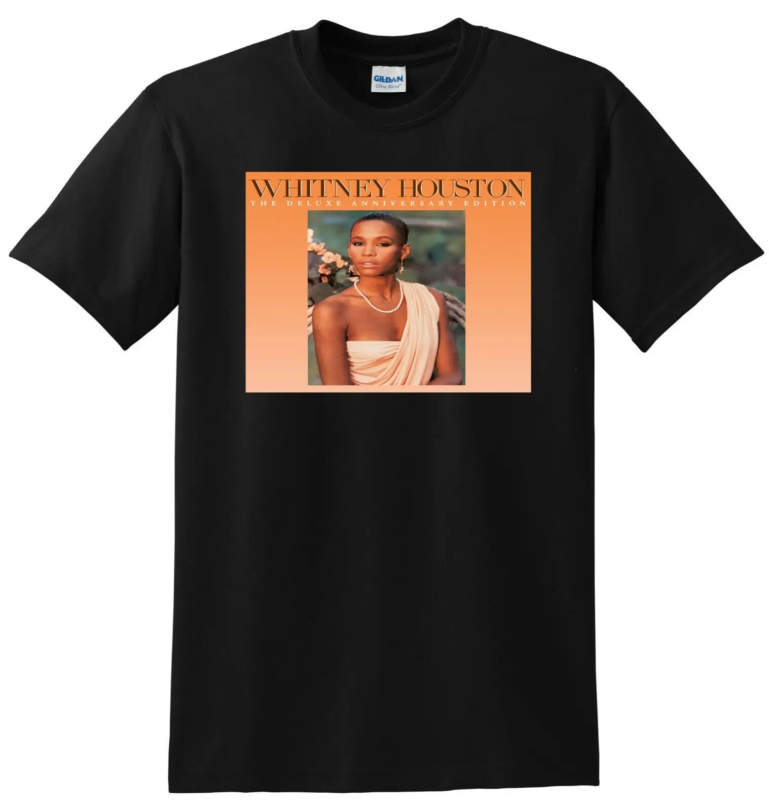 WHITNEY HOUSTON T SHIRT greatest hits vinyl cd cover SMALL MEDIUM LARGE XL