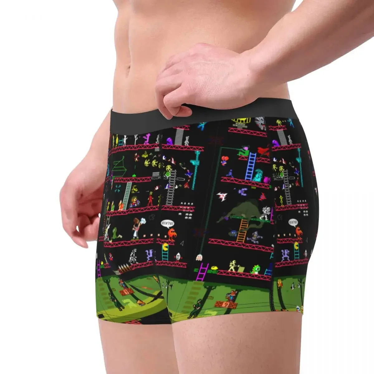 Men Boxer Shorts Panties 50 Video Game Classics Breathbale Underwear Arcade  Collage  Console Male Plus Size Underpants