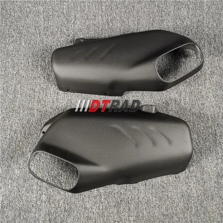 For Ducati Streetfight V4 /S,Panigale V4 /S /R,Motorcycle Real Carbon Fiber Bottom Exhaust Pipe Anti-scald Cover