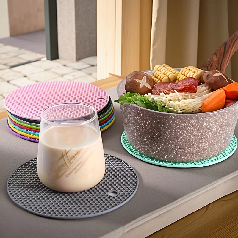 3 Pcs Heat Resistant Trivet Set 20x20cm, Kitchen Table Pot Holder for Hot Pans Plates, Durable