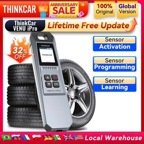 Imagen 1 del producto Herramienta de diagnóstico de presión de neumáticos para automóviles THINKCAR VENU iPRO Activador de aprendizaje de programación de sensores TPMS para automóviles para MUCAR 892BT THINKCAR 689BT