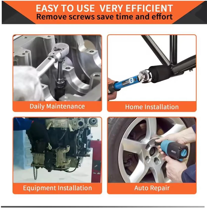 1/2 "محرك مقبس التصادم العميق محرك متري وجع المقبس مقبس التأثير العميق مفتاح هوائي رئيس أدوات إزالة الإطارات