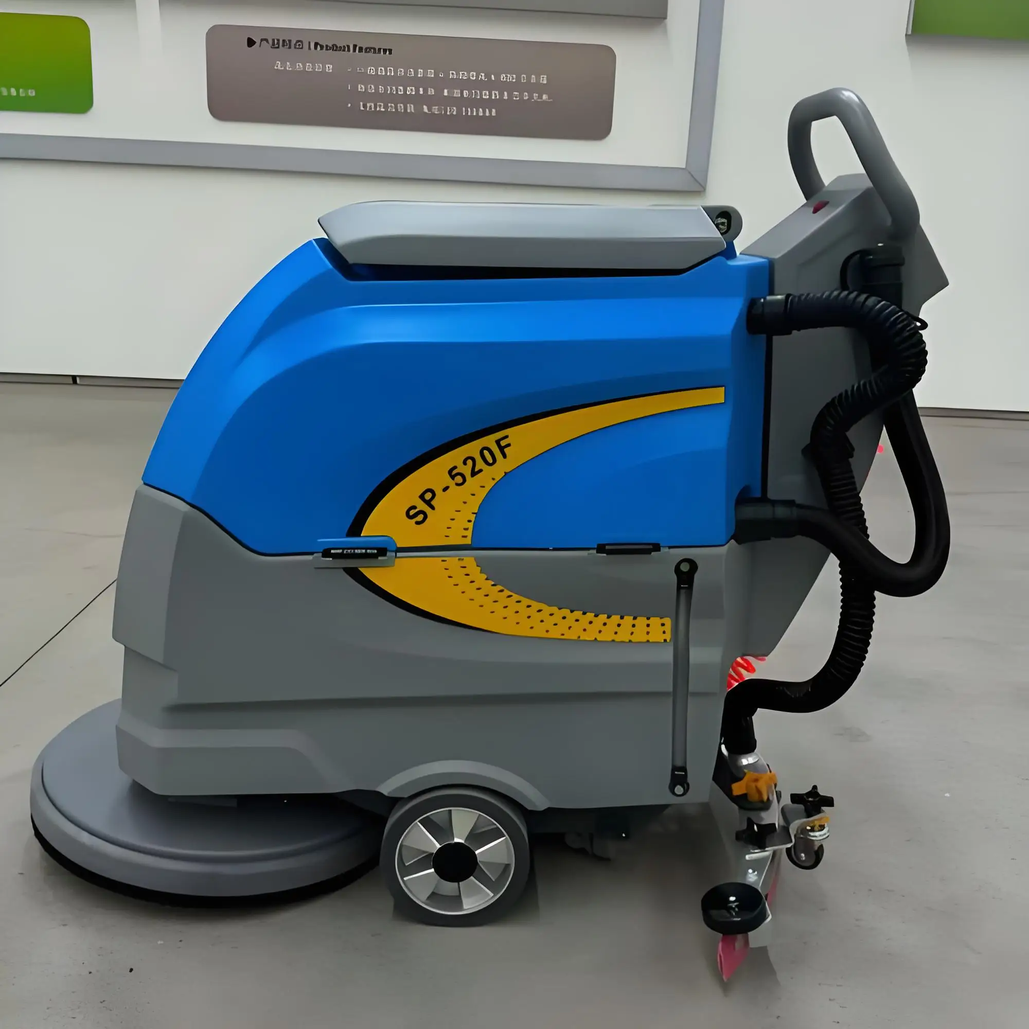 Chinese factory provides a 1-year warranty for cleaning small electric floor sweepers and hand-held floor scrubbers