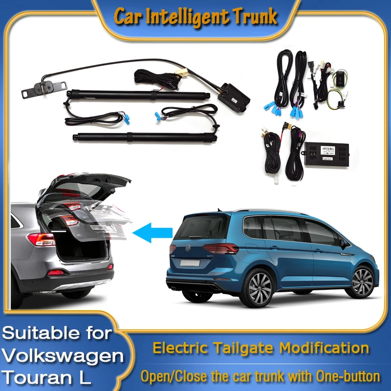 For Volkswagen VW Touran L 5T 2015~2024 Car Power Trunk Opening Smart Electric Suction Tailgate Intelligent Tail Gate Lift Strut