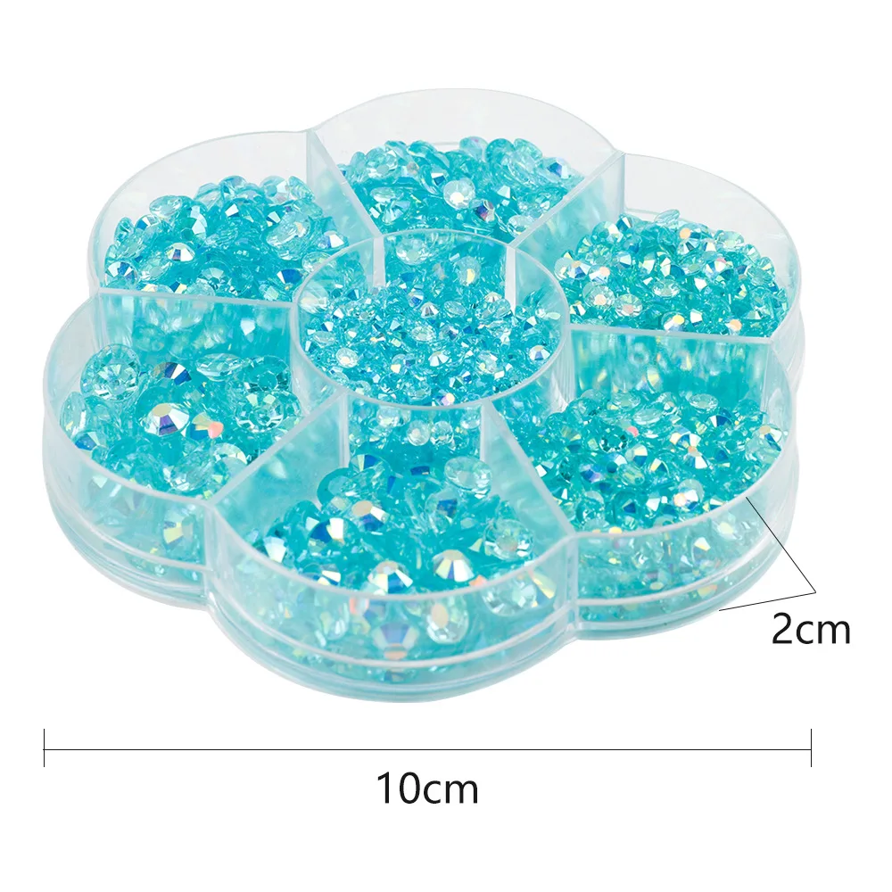 Non HotFix Flatback Beads Resin Jelly Rhinestones  For Scrapbooking Nail Art Cup Decoration V0848