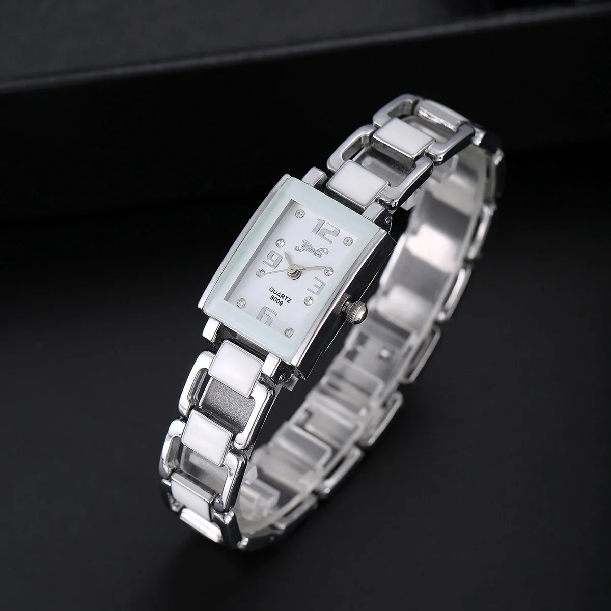 패션 아랍어 다이얼 여성 시계 사각 다이아몬드 다이얼 쿼츠 손목시계 여성 쿼츠 시계 소녀 시계 여성용 시계