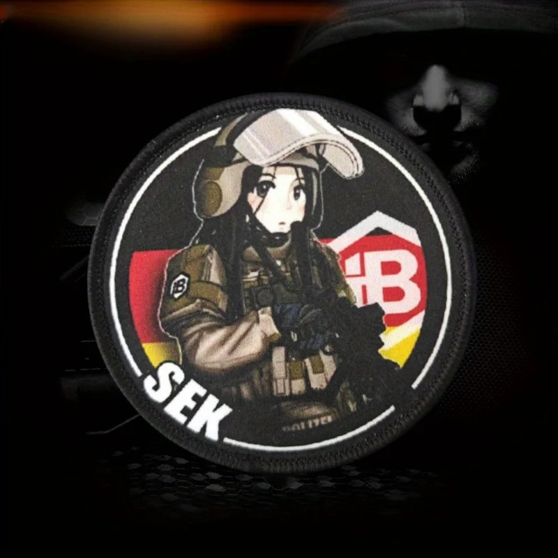 2026 Neuer Anime Taktischer Aufnäher, Taktisches Mädchen-Moralabzeichen, Armbinde, Dekorativer Aufnäher, Aufnäher für Kleidung, Klettverschluss