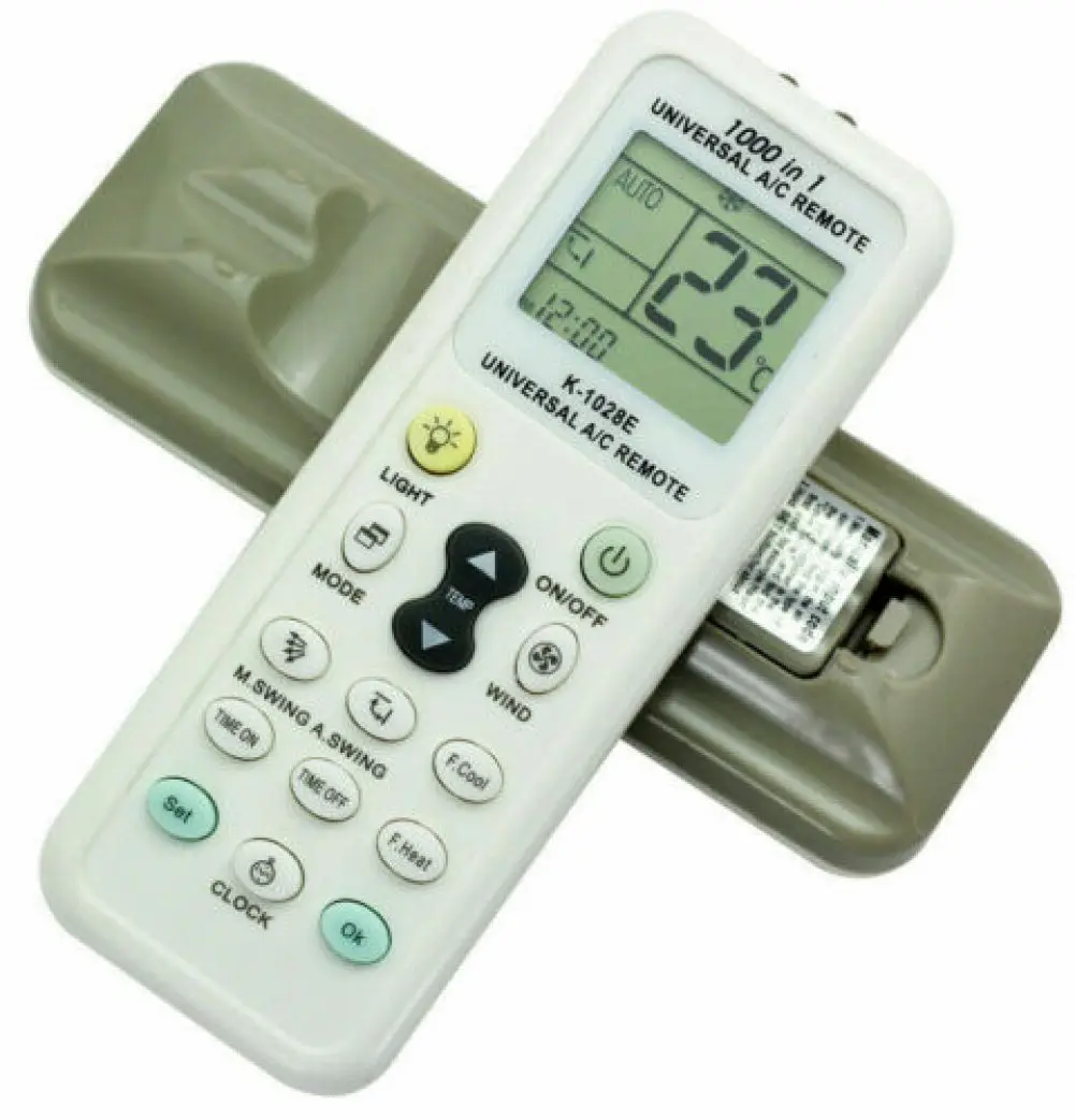 K-1028E Universal Air Conditioner A/C Remote Control Fit for Haier, Geli,Hitachi, Panasonic, LG, Sharp, Gree, Midea, Bosch, Tosh