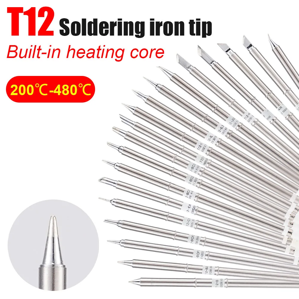 

1Pcs T12 Series Electric Solder Iron Tips Heating Core For Hakko FX-951 FX-952 Soldering Rework Station DIY Soldering Station