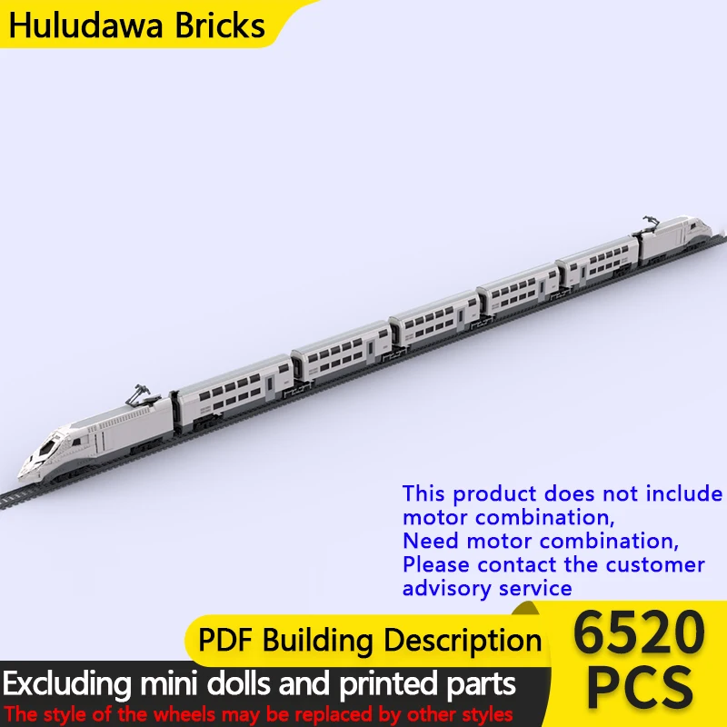 

City Car Model MOC Building Bricks French Railway High-Speed Train Modular Technology Gifts Holiday Assemble Children Toys Suit