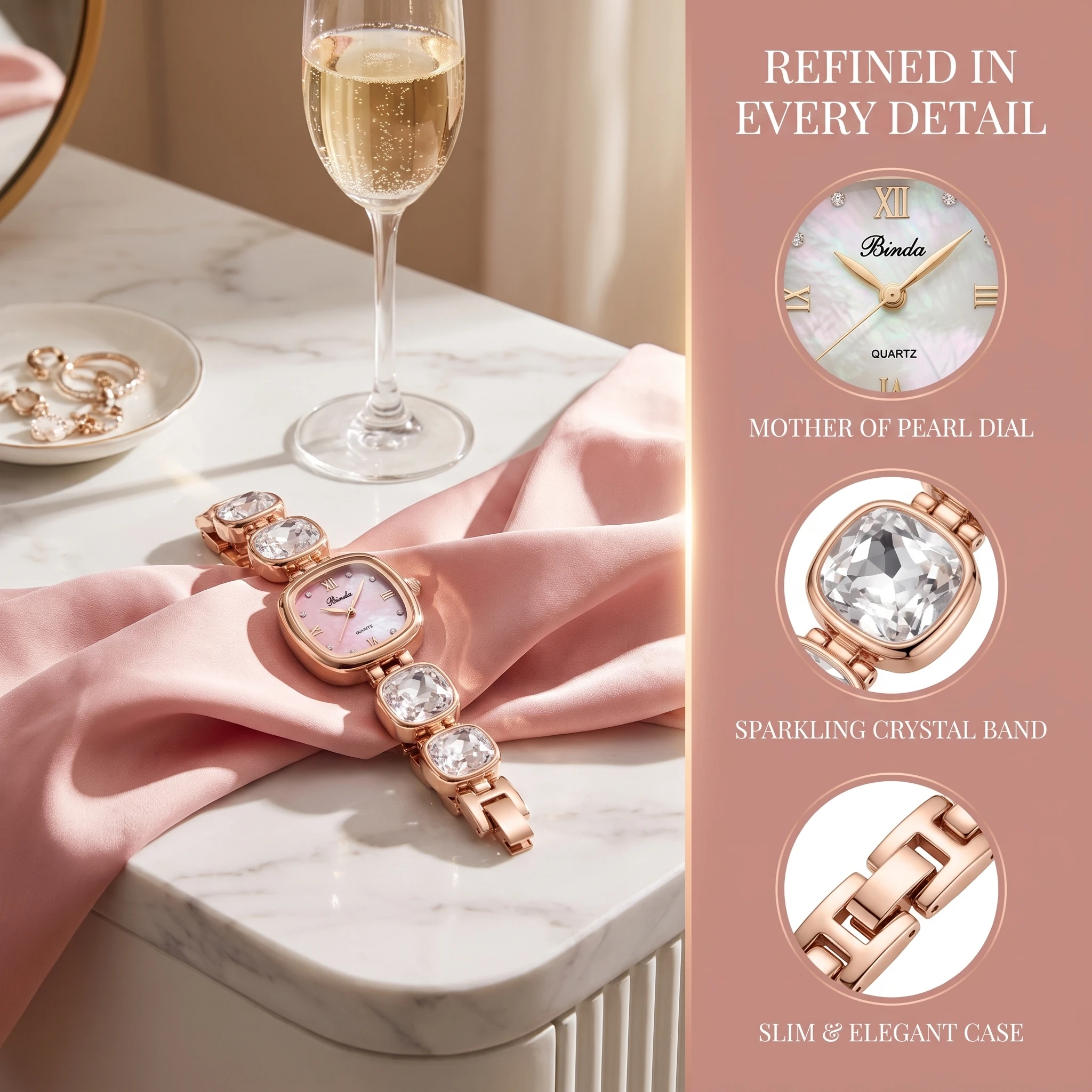 ダイヤモンドがちりばめられたファッション高級女性用腕時計、ギ - Luxury Watch With Green Dial のレビューと価格