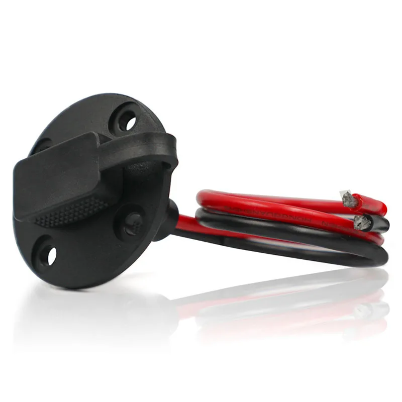 SAE Connector,Solar Weatherproof SAE Socket Sidewall Port, SAE Cable Quick Connect Panel Mount Universal Flush-Mountable Connect