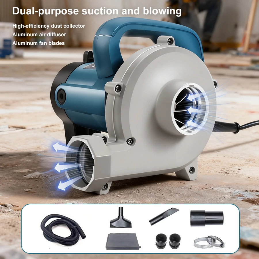 

Electric Vacuum Blower 4580W Dual-function Vacuum and Blower High-efficiency Dust Collector 2 in 1 Workshop Vacuum Blower