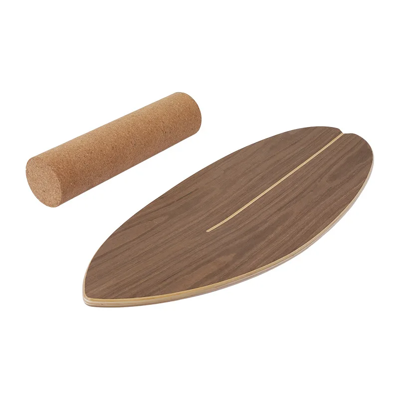 78 * 30 * 1.5Cm Fish Shape Skateboard Surfboard Balance Board Yoga Training Fitness Plate Bending Wood