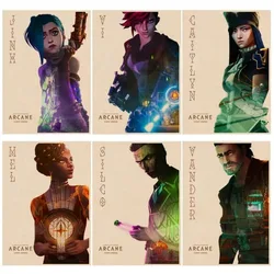 Arcane League Of Legends Good Quality Prints And Canvas Painting Posters Vintage Room Home Bar Cafe Decor Decor Art Wall Poster