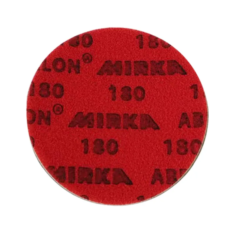 MIRKA-오리지널 정품 폴리싱 스폰지 사포 P180 ~ P4000 메쉬, 그라인딩 공압 폴리싱 백 플리스 시트