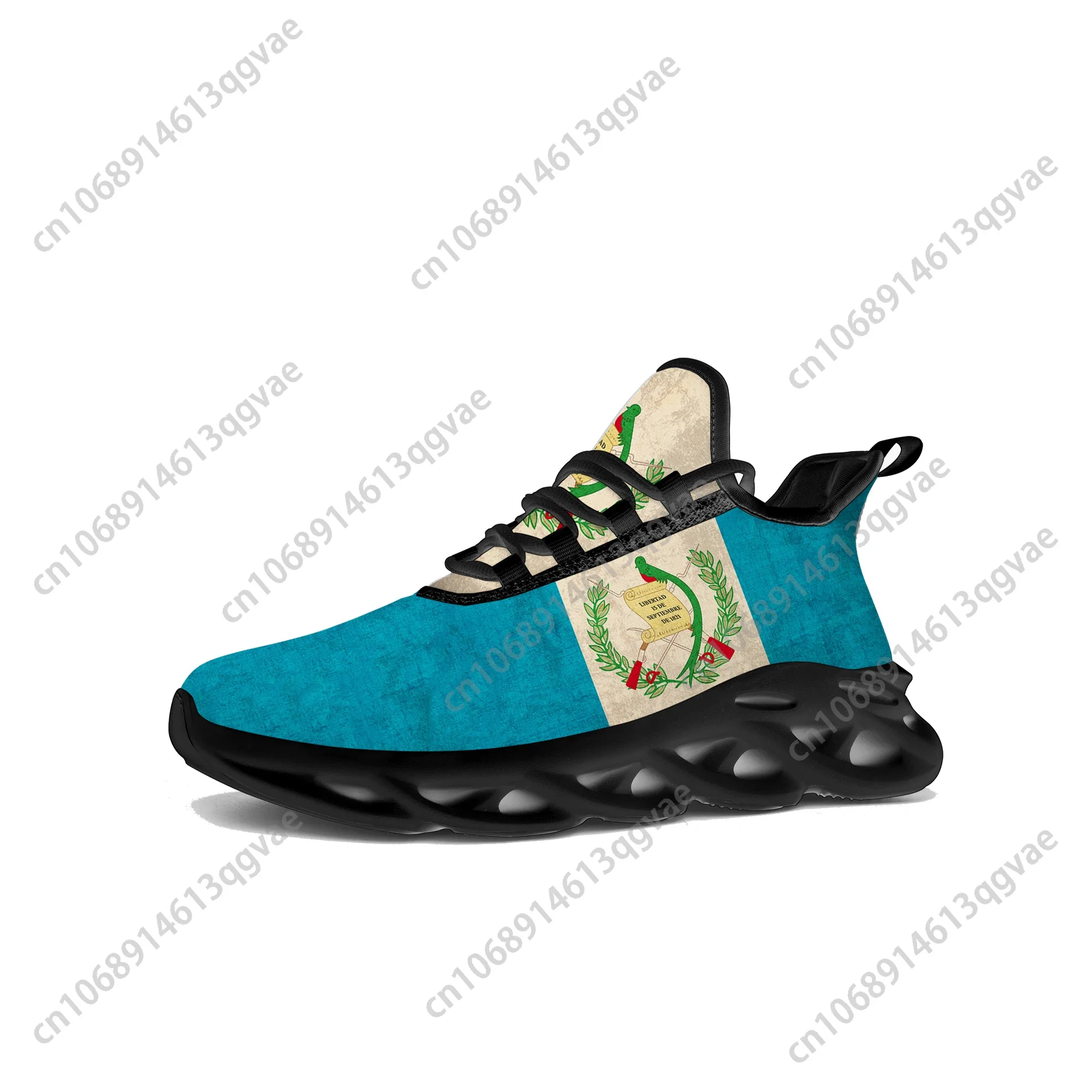 Guatemalan Flag Flats Sneakers Mens Womens Guatemala Sports Running High Quality Sneaker Lace Up Mesh Footwear Tailor-made Shoe