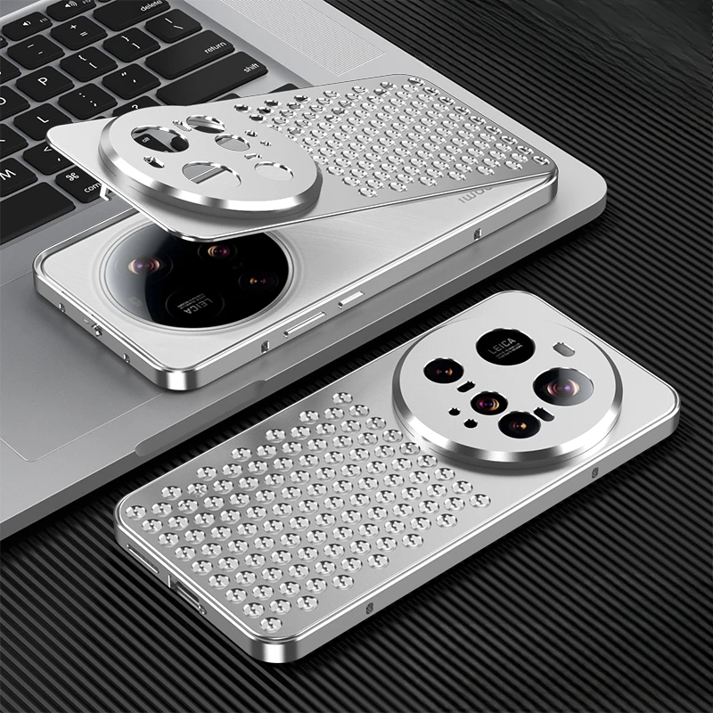 Case For Xiaomi 15 Ultra Aluminum Alloy Heat Dissipation Cooling Metal Honeycomb Holes Breathable Cover For Xiaomi 15 Ultra - Image 2