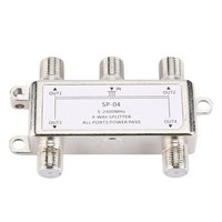 5-2400MHz 4 Way Satellite Antenna Cable TV  Distributor F Type SP-04 Splitter Home TV Equipments Signal Receiver for SATV/CATV